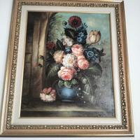 Quadro Floreale dipinto a mano olio su tela