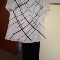 Completo elegante, maglietta e pantalone tg. 48