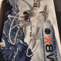 Drone FPV REAL-TIME X8W, Bianco con Telecamera