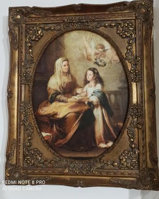 Quadro stile Classico/Religioso-cornice barocca