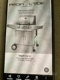 BARBECUE A GAS PROFITCOOK  3 FUOCHI