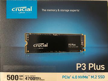 SSD nvme Crucial P3 plus 500gb sigillato 