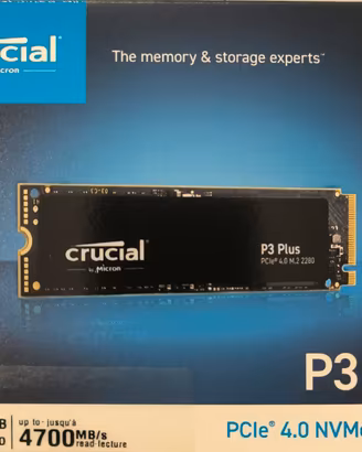 SSD nvme Crucial P3 plus 500gb sigillato 