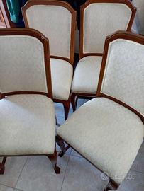 4 sedie come nuove beige chiaro