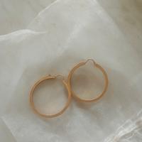 orecchini cerchio placcato oro 