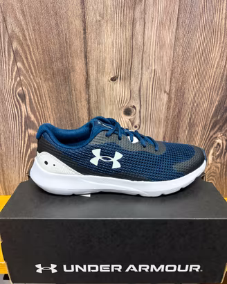 Under Armour scarpe uomo sportive running blu 45