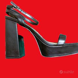 Sandali Neri Glamorous Wide Fit Nuovi - N.41