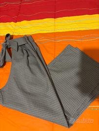 Pantalone vita alta marrone- tg 40