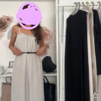 tuta jumpsuit grigio chiaro