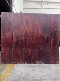 Tavolino Basso in Legno Massello Mogano