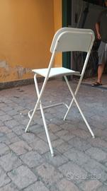 SGABELLO PIEGHEVOLE CON SCHIENALE