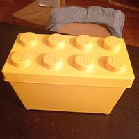 SCATOLA LEGO con mattoncini lego misti