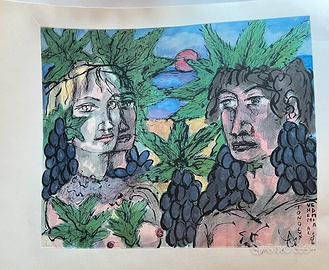 Tono zancanaro litografia quadro