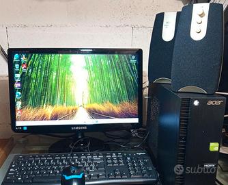 Pc Fisso Intel Core I5 + Monitor Acer 17 Pollici