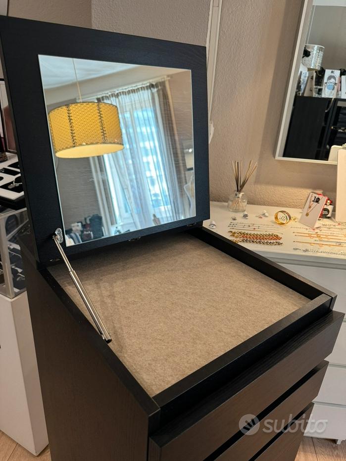 LINDBYN specchio con vano contenitore, nero, 40x70 cm - IKEA Italia