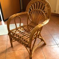Poltrona in vimini