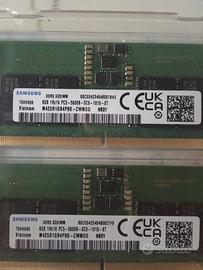 16 GB RAM (8x2) SAMSUNG SODIMM 5600HZ