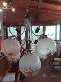 lampadario vintage anni 70 