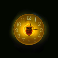 AS ROMA-OROLOGIO DA PARETE RETROILLUMINATO-