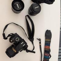 Nikon D3200 Reflex + 3 obiettivi 18-55, 35, 80-200