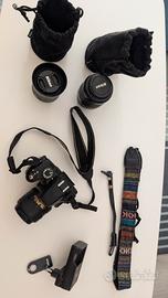 Nikon D3200 Reflex + 3 obiettivi 18-55, 35, 80-200