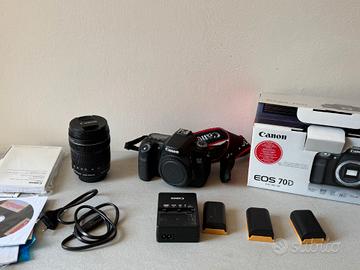 CANON EOS 70D + EF-S 18-135 STM + 3 batterie