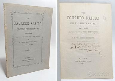UNO SGUARDO RAPIDO SU STATO PRESENTE DELL'ITALIA