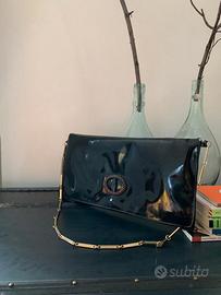 BORSETTA POCHETTE ELEGANTE NERA TRACOLLA cm35x17x3