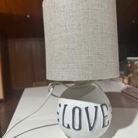 Lampada da tavolo con paralume - da sistemare
