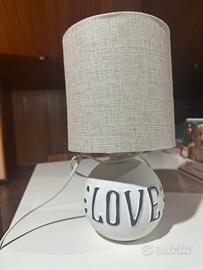 Lampada da tavolo con paralume - da sistemare