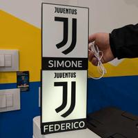 Juventus lampada personalizzata 