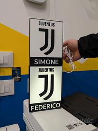 Juventus lampada personalizzata 