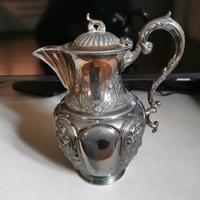 caffettiera antica placcata argento EPBM