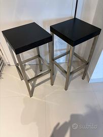 Sgabelli cucina in acciaio e legno