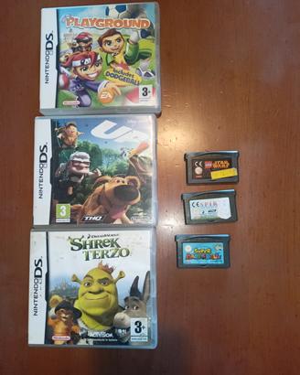 lotto 3 giochi Nintendo Ds + 3 giochi GBA 