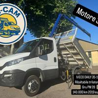 IVECO DAILY 35-150 RIBALTABILE CON GRU 28 EURO6B