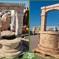 Pozzo Arco da Giardino cm. 120x120x180/195 h.