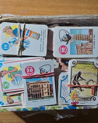 Lotto Scatola Figurine Punti Mira Lanza Anni 60/70