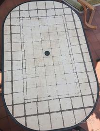 Tavolo giardino ovale