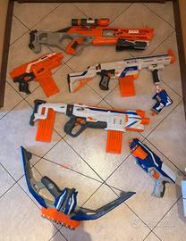 Mega lotto NERF originali + accessori + 100 dardi