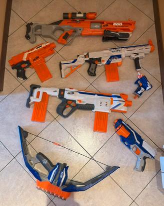 Mega lotto NERF originali + accessori + 100 dardi