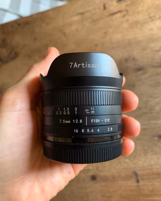7Artisans 7.5mm F2.8 Fiseye Sony E-mount APS-C nuo