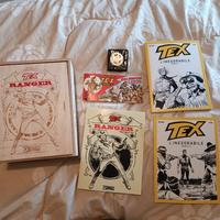 Tex ranger box in legno con 4 fumetti e stella