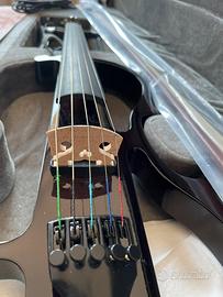 Violino elettrico 5 corde con custodia e archetto