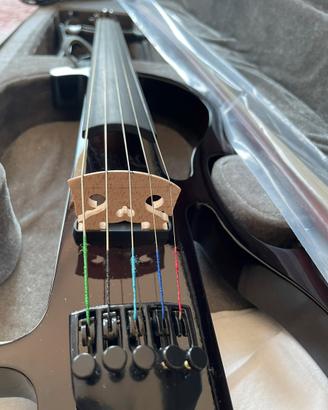 Violino elettrico 5 corde con custodia e archetto