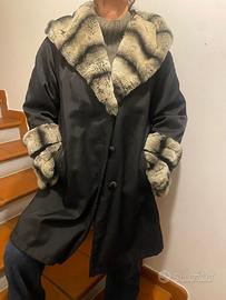 Giacca donna con inserri in pelliccia