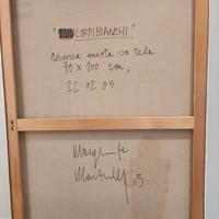 Quadro su tela con tecnica mista