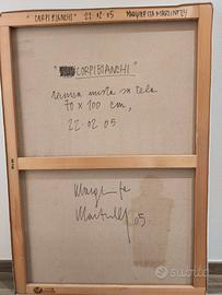 Quadro su tela con tecnica mista