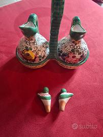 Set Ceramica Deruta Olio & Aceto  – Made in Italy