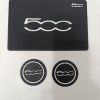 tappetino cruscotto e portabicchieri fiat 500